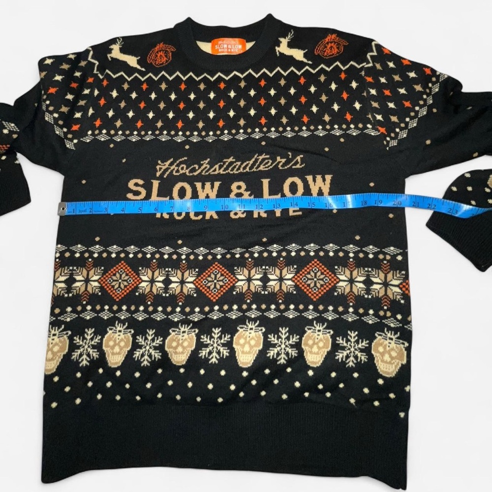 Hochstadters Black And Gold Crewneck Sweater Rock And Rye Whiskey, Slow And Low View 5